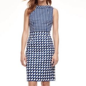 Boden Blue Geometric Print Martha Dress Sleeveless Size 6